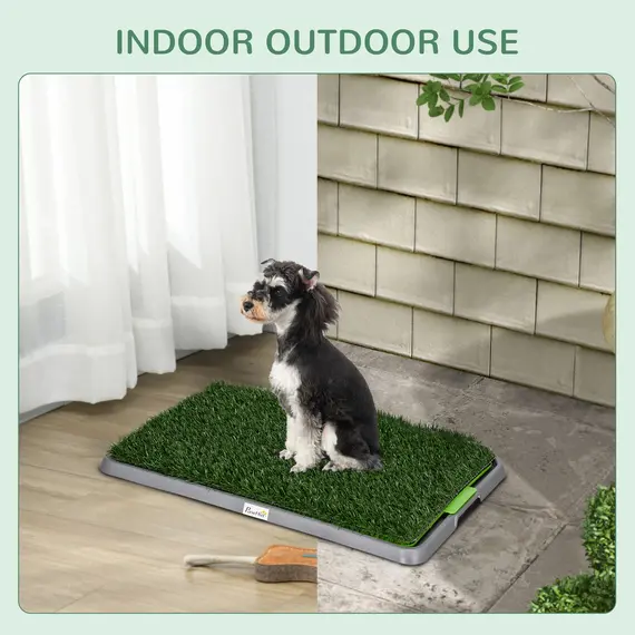 Buy Artificial Grass Dog Toilet with Tray for Potty Training Indoor Outdoor, 2 Packs, 67 x 41cm, 7 image