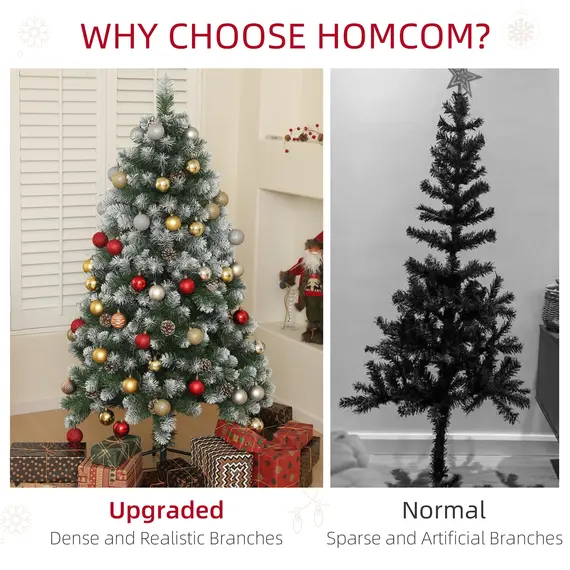 Buy 5ft Snow-Dipped Artificial Pine Christmas Tree, 5 image