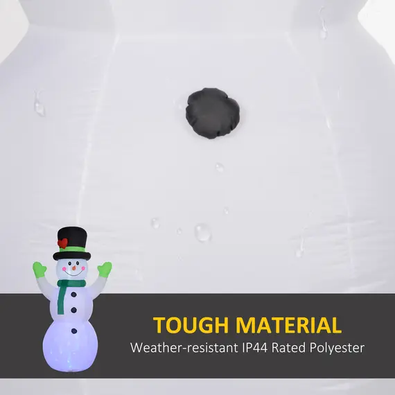 Buy 10ft Inflatable Snowman Christmas Decoration, with Accessories, 5 image