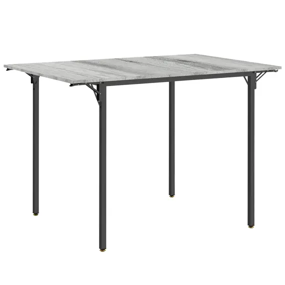 Buy Four-Person Drop Leaf Dining Table - Grey