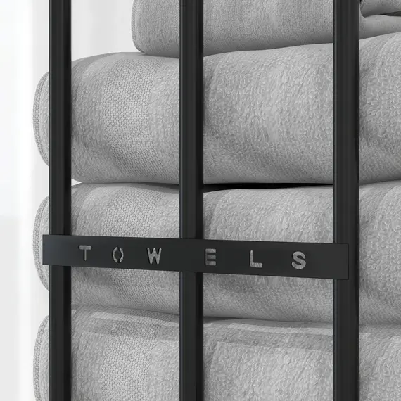 Buy Six Large Towel Metal Holder, with Mounting Accessories, 8 image