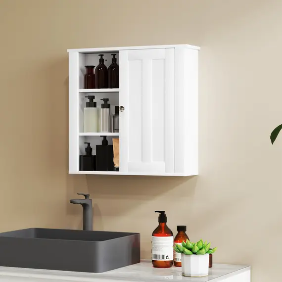 Buy Clean and Simple Bathroom Storage Cabinet - White, 2 image