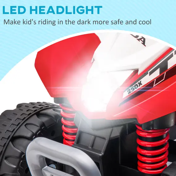 Buy Honda Licensed Kids Electric Quad Bike, 6V ATV Ride On for Ages 1.5-3 Years, Red, 5 image