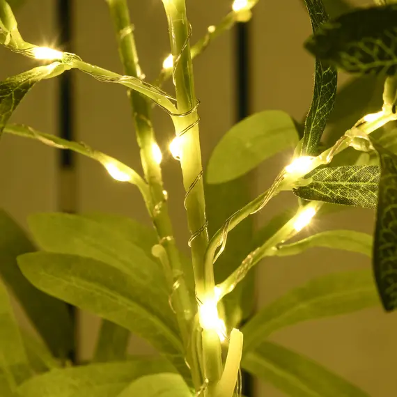 Buy 300 LED Light Decorative Artificial Olive Tree - Green, 8 image