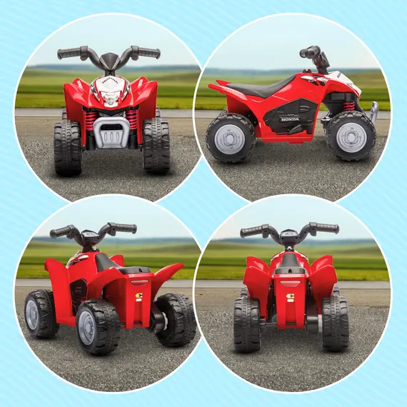 Buy Honda Licensed Kids Electric Quad Bike, 6V ATV Ride On for Ages 1.5-3 Years, Red, 8 image