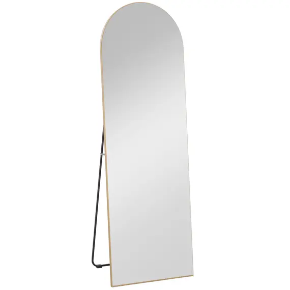 Buy 150cm Arched Full Length Mirror - Gold Tone