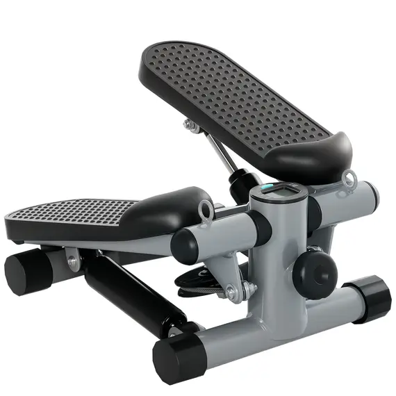 Buy Mini Stepper, Compact Step Machine Exerciser for Home Workouts, with Resistance Bands, LCD Monitor, Non-Slip Pedals