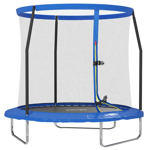 Buy 8ft Trampoline with Safety Enclosure Net, Steel Frame Outdoor Trampoline, with Edge, Safety Cover
