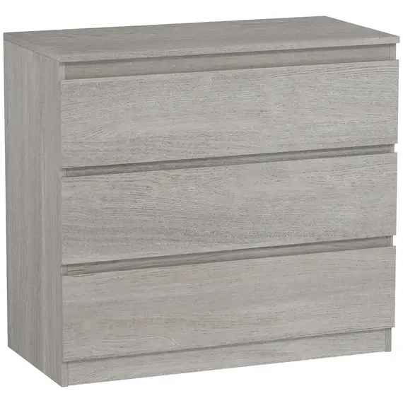 Buy Chest of Three Drawers - Grey Wood Effect