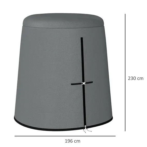 Buy 196 x 230 cm Hanging Egg Chair Protective Cover - Grey, 3 image