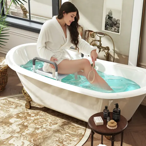 Buy 57-69cm Aluminium Frame Bath Seat, 2 image