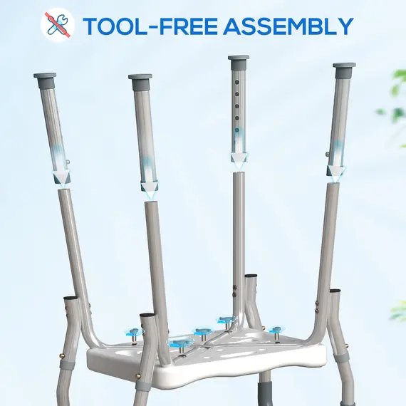 Buy 57-69cm Aluminium Frame Bath Seat, 7 image