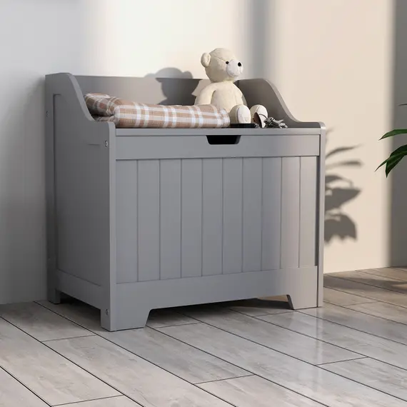 Buy 61L Home Storage Chest - Grey, 9 image