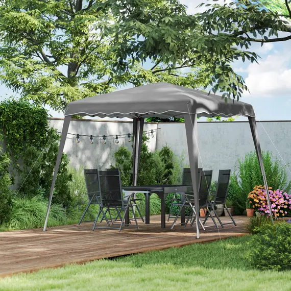 Buy 2.5 x 2.5M Pop up Garden Tent - Grey, 9 image