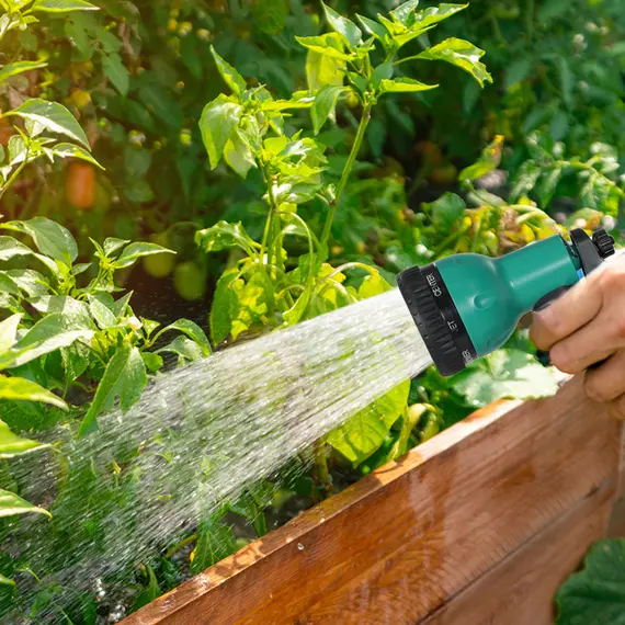Buy Retractable Hose Reel Wall Mounted, 30+2m Garden Hose Pipe Reel with Lock, Auto Rewind, 7 in 1 Spray Nozzle, Includes Wall Fixings, 180° Swivel, Outdoor Watering, 59 x 23 x 42 cm, Green, 8 image