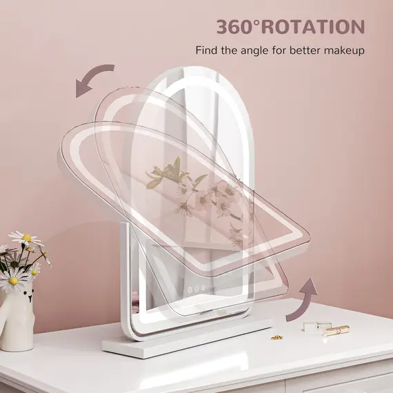 Buy 43 x 59cm LED Vanity Mirror - White, 7 image