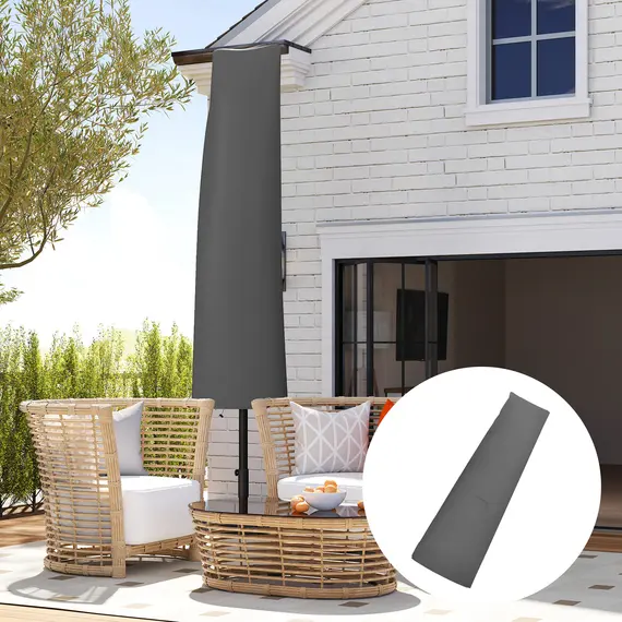 Buy Outsunny Parasol Umbrella Cover - Grey, 2 image
