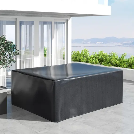 Buy Garden Furniture Cover, Waterproof Anti-UV Large Protective Patio Set Covers, 235 x 190 x 90cm, Black, 7 image