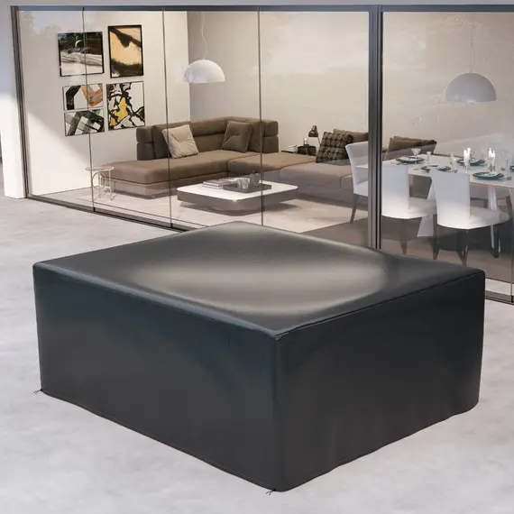 Buy Garden Furniture Cover, Waterproof Anti-UV Large Protective Patio Set Covers, 235 x 190 x 90cm, Black, 9 image
