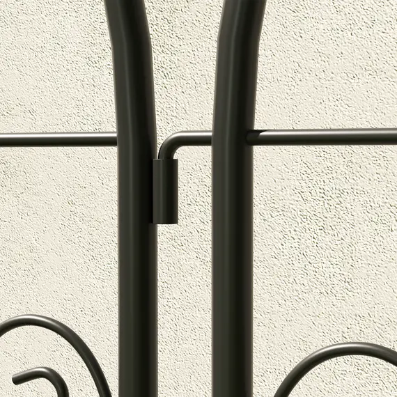 Buy Set of 2 Garden Trellis, Metal Fence Panels for Climbing Outdoor Plants, Flowers, 180 x 50cm, 9 image
