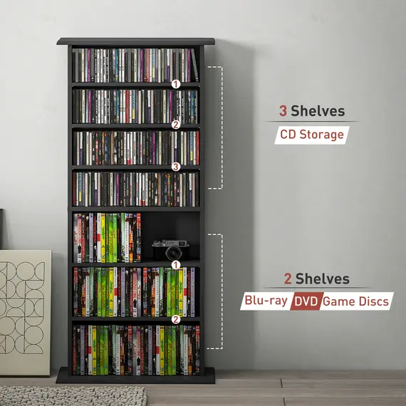 Buy 360 CD Storage Unit - Black, 8 image