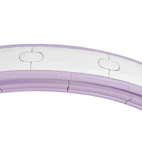 Buy Smart Weighted Hula Hoop, Massage Hula Ring w/ 16 Detachable Knots, 360° Auto-Rotating Ball, Digital Counter, Purple, 8 image