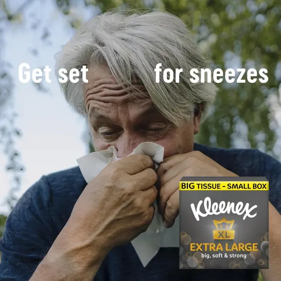 Buy Kleenex® Extra Large Facial Tissues - Multipack 4 Compact Tissue Boxes - Soft, Strong and Extra Big, 4 image