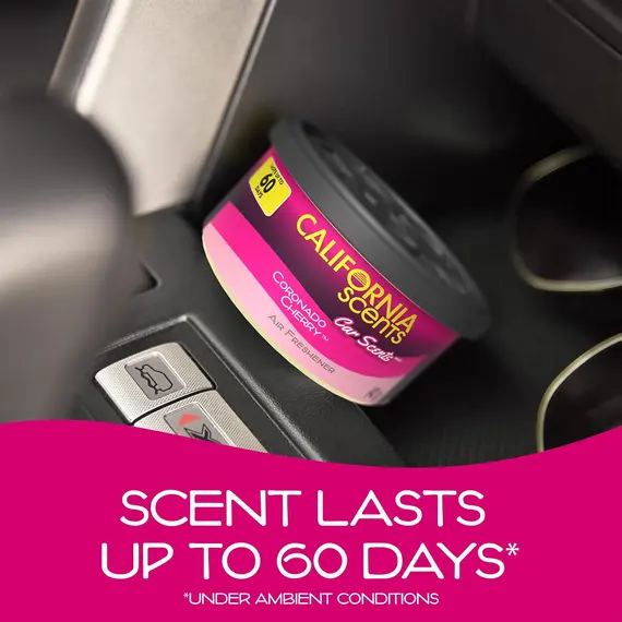 Buy California Scents, Car Air Fresheners Can, Coronado Cherry Scent, Pack of 4, Strong Adjustable Long-Lasting Fragrance, Eliminates Odour, 3 image