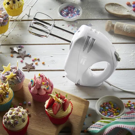 Buy Russell Hobbs Food Collection Electric Hand Mixer with 6 Speeds, Easy Release Button, Fingertip Speed Control, Chrome Beaters, 125W, 5 image