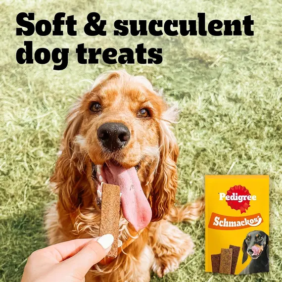 Buy Pedigree Schmackos Mega Pack 110/112 Strips Snacks, Dog Treat Multipack with Beef, Lamb and Poultry Flavours, 5 image