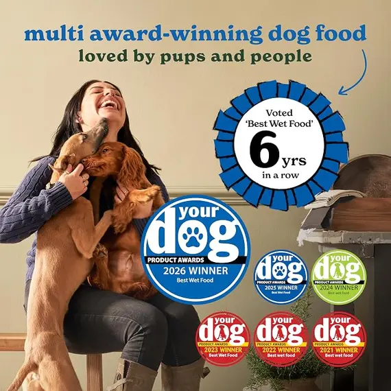 Buy Forthglade Wet Dog Food Variety Pack (12 x 395g Trays) - Grain Free & Hypoallergenic Dog Food, Adult 1 Year+, Salmon & Sardines with Vegetables, Complete Stomach Sensitive Meals, Natural Ingredients, 3 image
