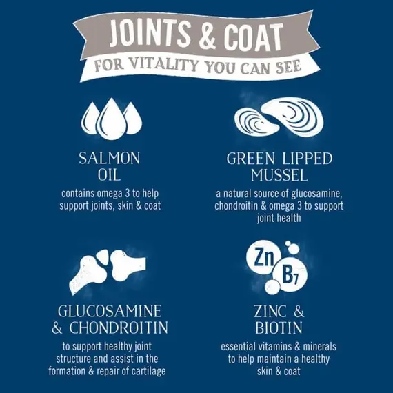 Buy Butcher's Complete Wet Can Adult Dog Food Joint & Coat Pack 18x390g | Complete & Balanced - British & Irish Farmed - Joint Support - Contains Chicken, Salmon & Turkey Recipes, 4 image