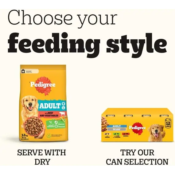 Buy PEDIGREE Puppy Dog Food Pouches Chunks in Jelly, 40 x 100g Multipack, Four Flavours (with Beef & Liver, Chicken, Lamb & Liver and Poultry), 12 image