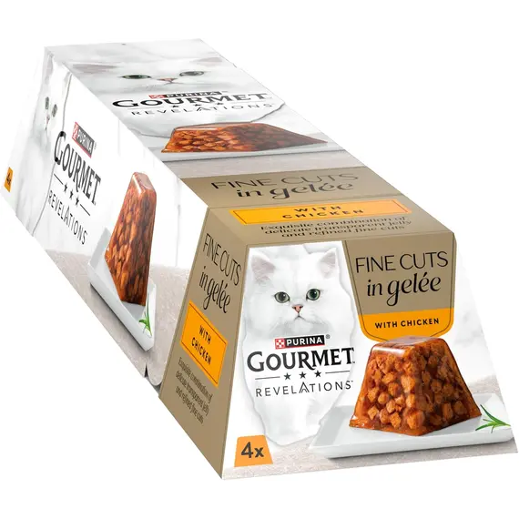 Buy GOURMET Nature's Creations Mousse with Gravy Heart, Rich in Chicken with Carrots, Rich in Beef with Tomato, Rich in Ocean Fish with Spinach, Rich in Cod with Parsnip, Wet Cat Food, 8x85g, 3 image