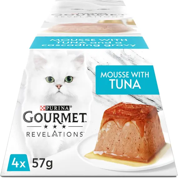 Buy GOURMET Revelations Mousse Tuna Wet Cat Food 4x57g (Pack of 6)