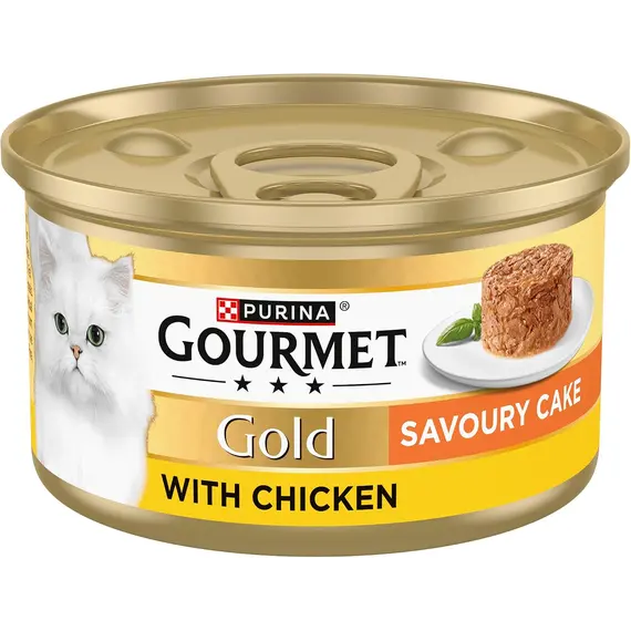 Buy GOURMET Gold Savoury Cake Chicken Wet Cat Food 85g (Pack of 12)