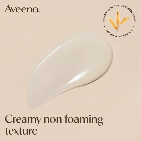 Buy AVEENO Face CALM+RESTORE Nourishing Oat Cleanser (1x 200ml) | Non-Foaming, Gentle Cleanser with Prebiotic Oat and Calming Feverfew, Helps Preserve Skin's Barrier, For Sensitive Skin, 6 image