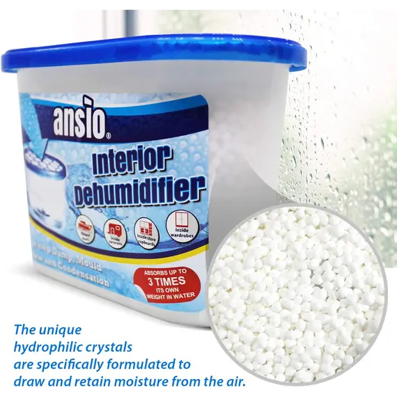 Buy ANSIO Dehumidifier Disposable Pack of 10 Room Moisture Absorber | Condensation Remover , Mould in Home, Bathroom, Window, House, Kitchen, Wardrobe, Bedroom Interior Moisture Traps, 5 image