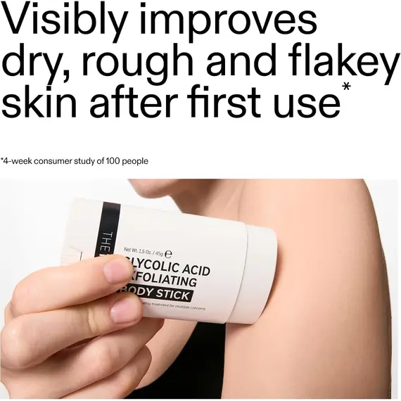 Buy The INKEY List Glycolic Acid Exfoliating Body Stick 45g | 7% Glycolic Acid and Salicylic Acid Exfoliator, Targets Ingrown Hairs and Rough Body Skin, Suitable for All Skin Types, 3 image