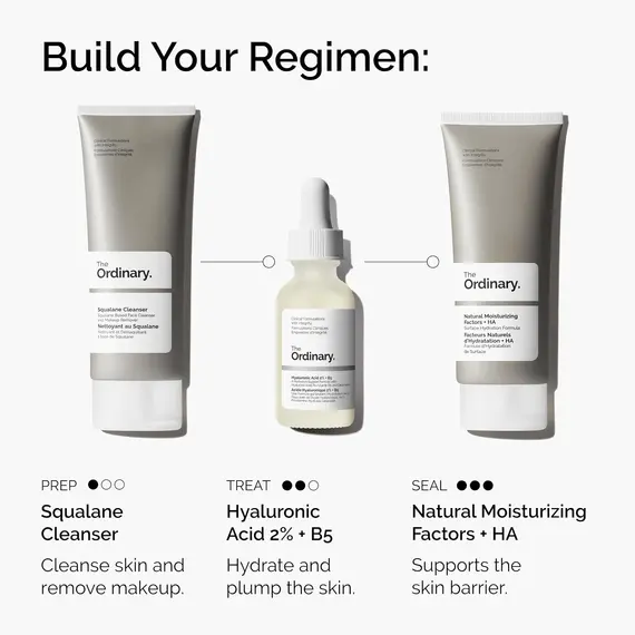 Buy The Ordinary Hyaluronic Acid 2% + B5 (with Ceramides), Multi-Depth Hydration Serum for Plumper, Smoother Skin, 30ml, 10 image