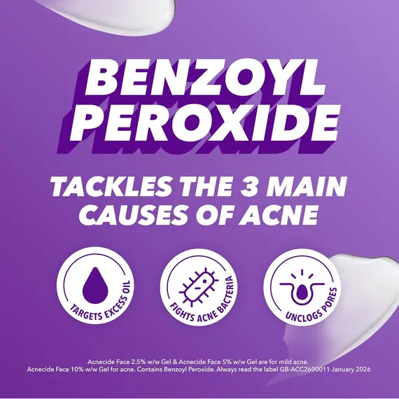 Buy Acnecide Face Gel 5% Benzoyl Peroxide 15g, 4 image