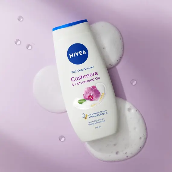 Buy Nivea Cashmere & Cotton Oil Shower Gel (250ml), Body Wash with Vitamin C, E, and Precious Oils, Protects Skin from Drying Out and Leaves it Touchably Smooth, 5 image