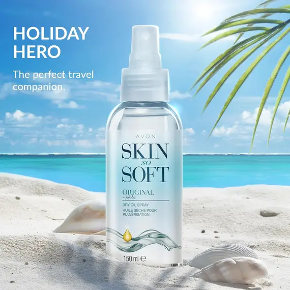 Buy Avon Skin So Soft Dry Oil Spray 150ml | Locks in Moisture, Formulated with Jojoba Oil and Vitamin E, Quick Dry Formula, Cruelty Free, 7 image
