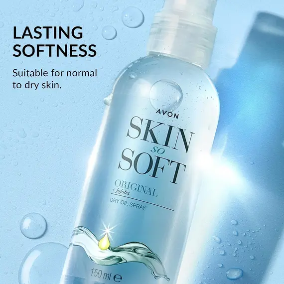 Buy Avon Skin So Soft Dry Oil Spray 150ml | Locks in Moisture, Formulated with Jojoba Oil and Vitamin E, Quick Dry Formula, Cruelty Free, 6 image