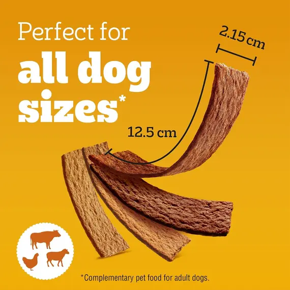 Buy Pedigree Schmackos Multi Mix - Dog Treats in a Variety of Meat Flavours – 180 Tender Strips – Pack of 9 (9 x 144 g), 8 image