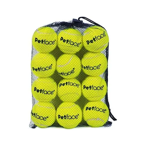 Buy Petface Super Tennis Balls For Dogs, Throw and Fetch, Outdoor Exercise (Pack of 12) | Pet-Friendly, Non-Toxic Natural Rubber, Waterproof, Durable, Lightweight Design for Outdoor Fun, 5 image