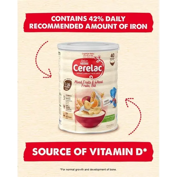 Buy Cerelac Mixed Fruits & Wheat Baby Cereal with Milk 7+ Months 1kg, 5 image