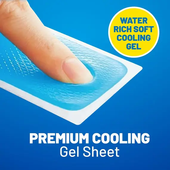 Buy KOOL 'N' SOOTHE Migraine Cooling Gel Sheets - 4 Pack | Immediate Cooling Relief for Migraine, Soothing & Comforting, Stays in Place on the Skin, Up to 8 Hours Continuous Cooling, 3 image