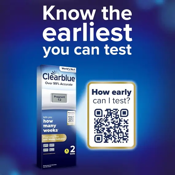 Buy Clearblue Pregnancy Test Digital with Weeks Indicator, 2, 7 image