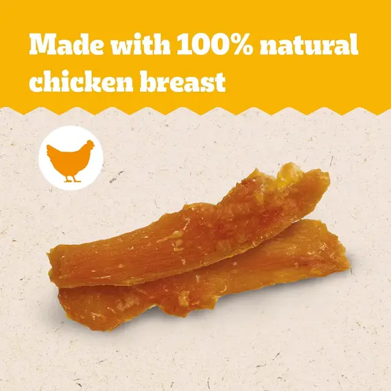 Buy PEDIGREE RANCHOS Fillets with 100% Natural Chicken Breast Dog Treats 12 x 70g (Pack of 12), 8 image
